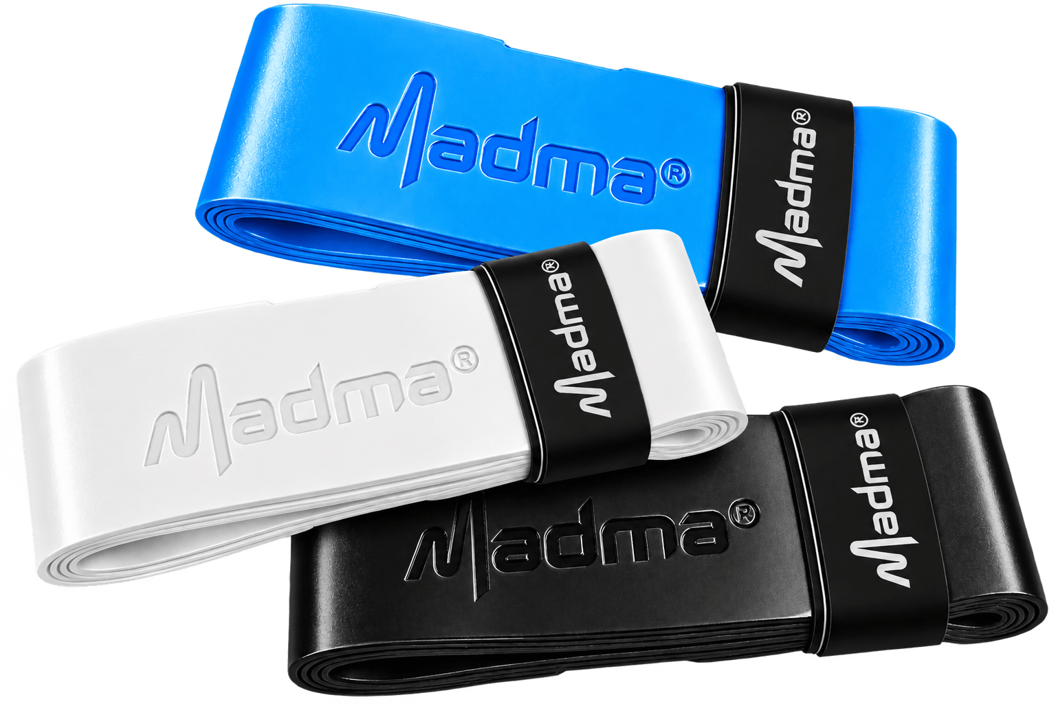Cubre Grip Madma Pro 0,60 mm - Celeste, blanco y negro